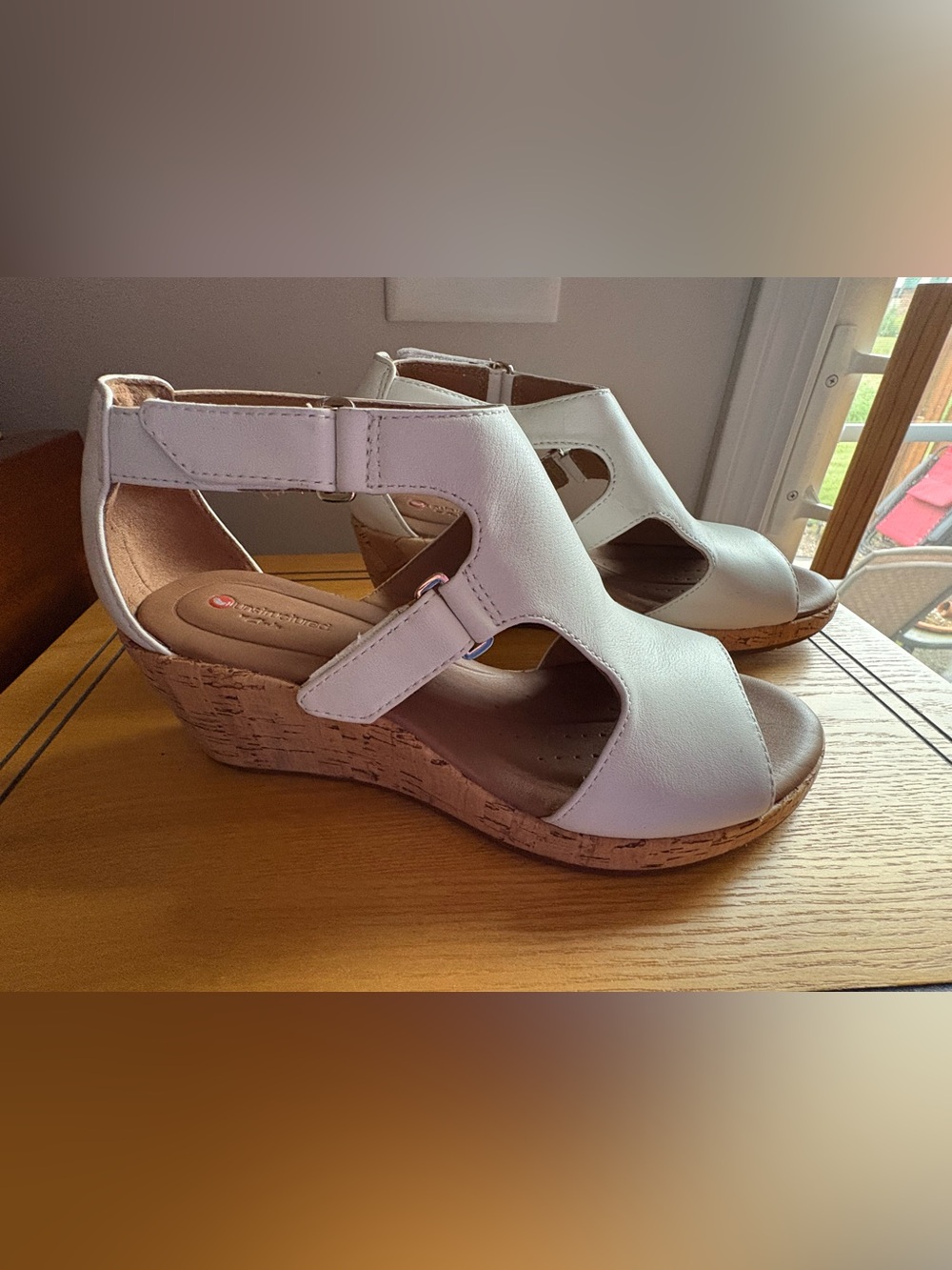 Unstructured By Clarks Wedge Sandals with Adjustable Strap